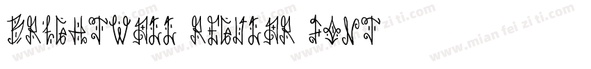 brightwall regular font字体转换